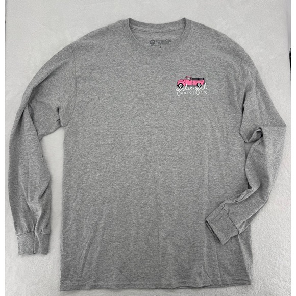 Girlie Girl Originals Tops - Girlie Girl Originals Country Roads Take Me Home Truck Gray Long Sleeve Shirt L